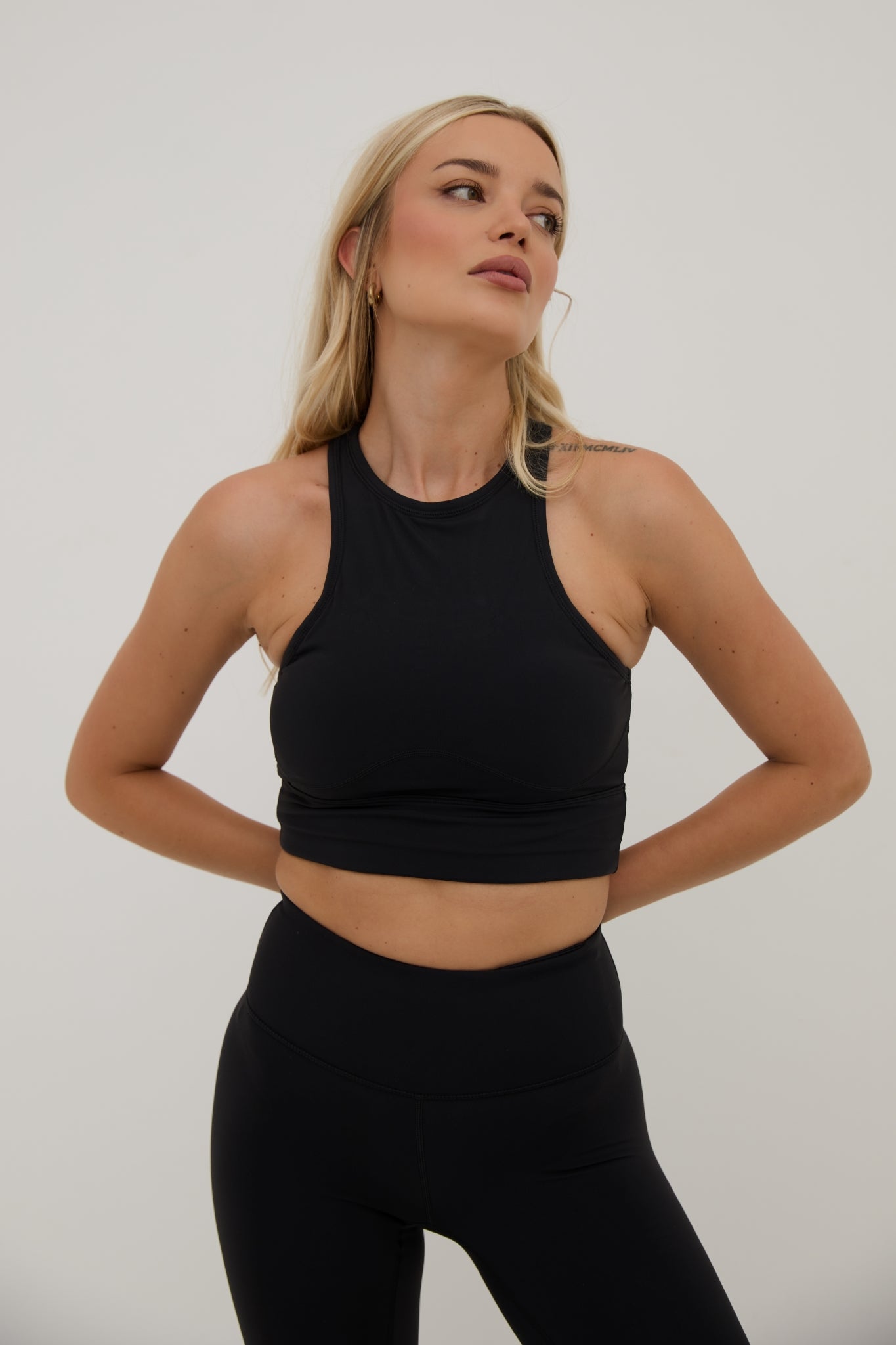 The Capsule Racer Bra, Black