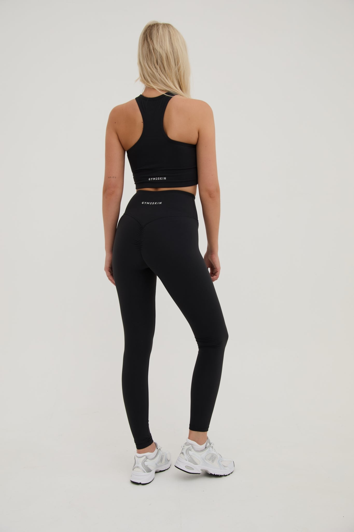 women wearing sustainable high waisted activewear leggings
