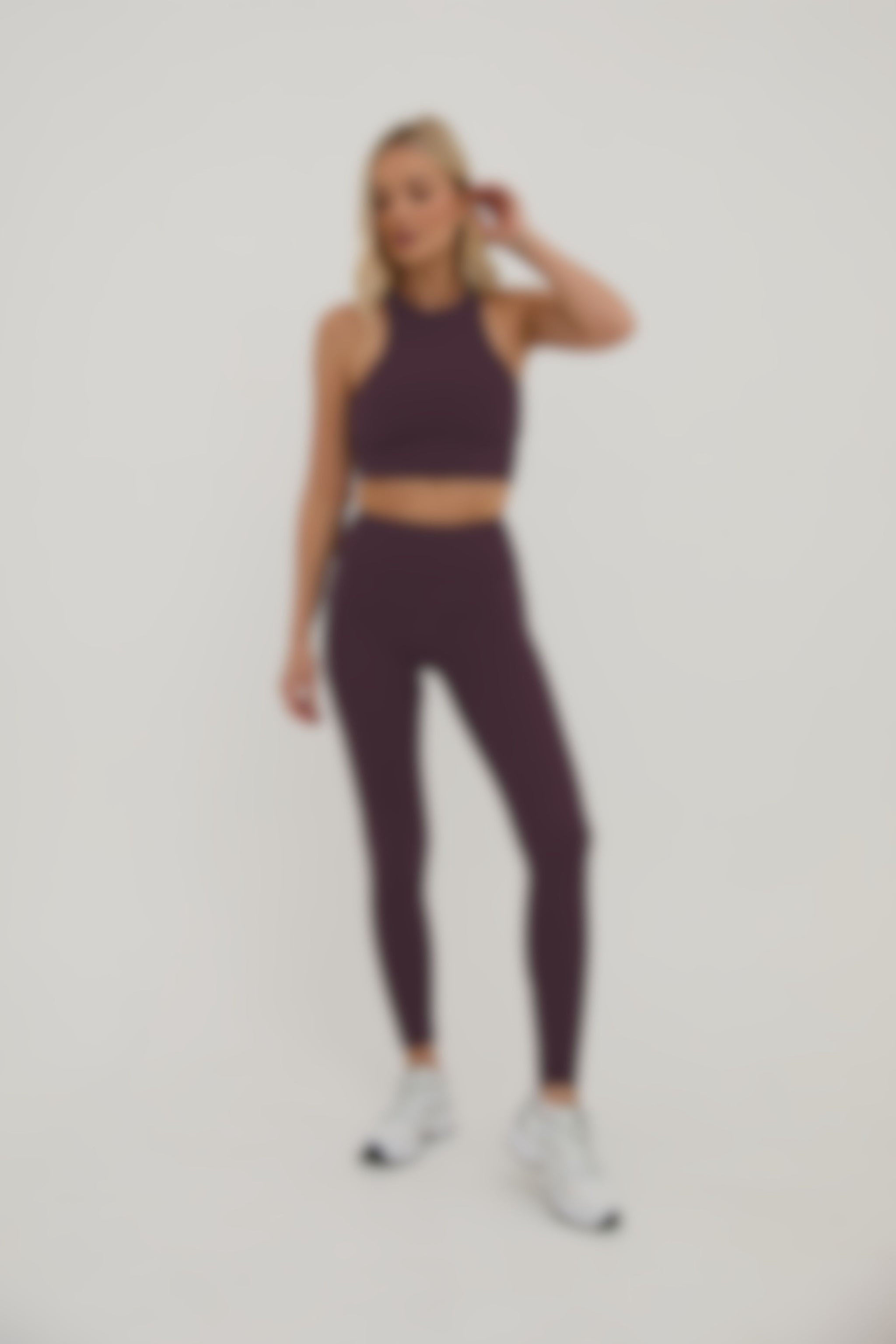 COMING SOON -  Plum Halter Neck Sports Bra